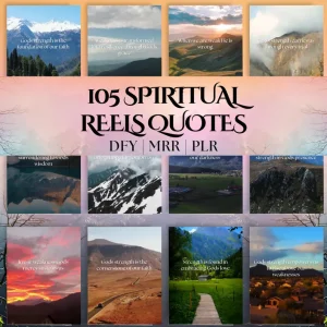 Motivational Faith-Based Reels – Instagram Quotes Canva Template (MRR PLR Pack)
