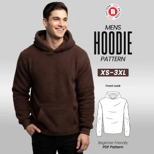 Men's Oversized Hoodie Sewing Pattern (XS-3XL) Beginner Friendly PDF