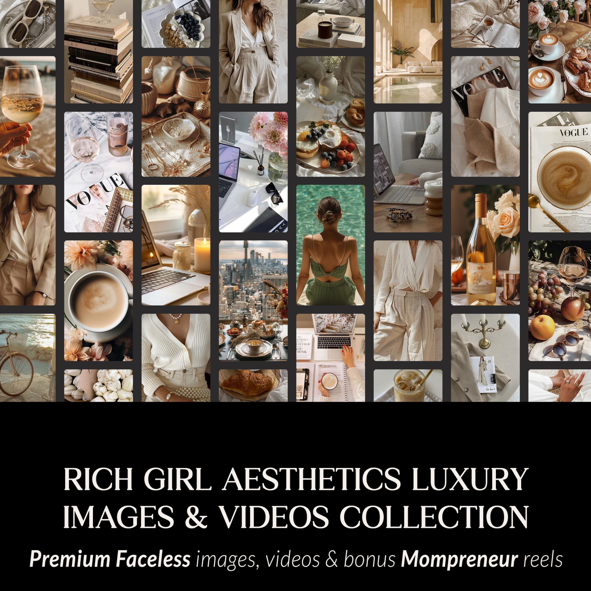 Mega Faceless & Luxury Aesthetic Reels Bundle – Video Templates Pack - Image 11