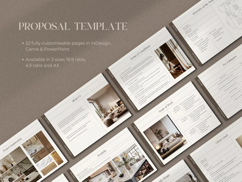 Interior Design Business Templates: Proposal, Presentation, FF&E Canva Templates - Image 3