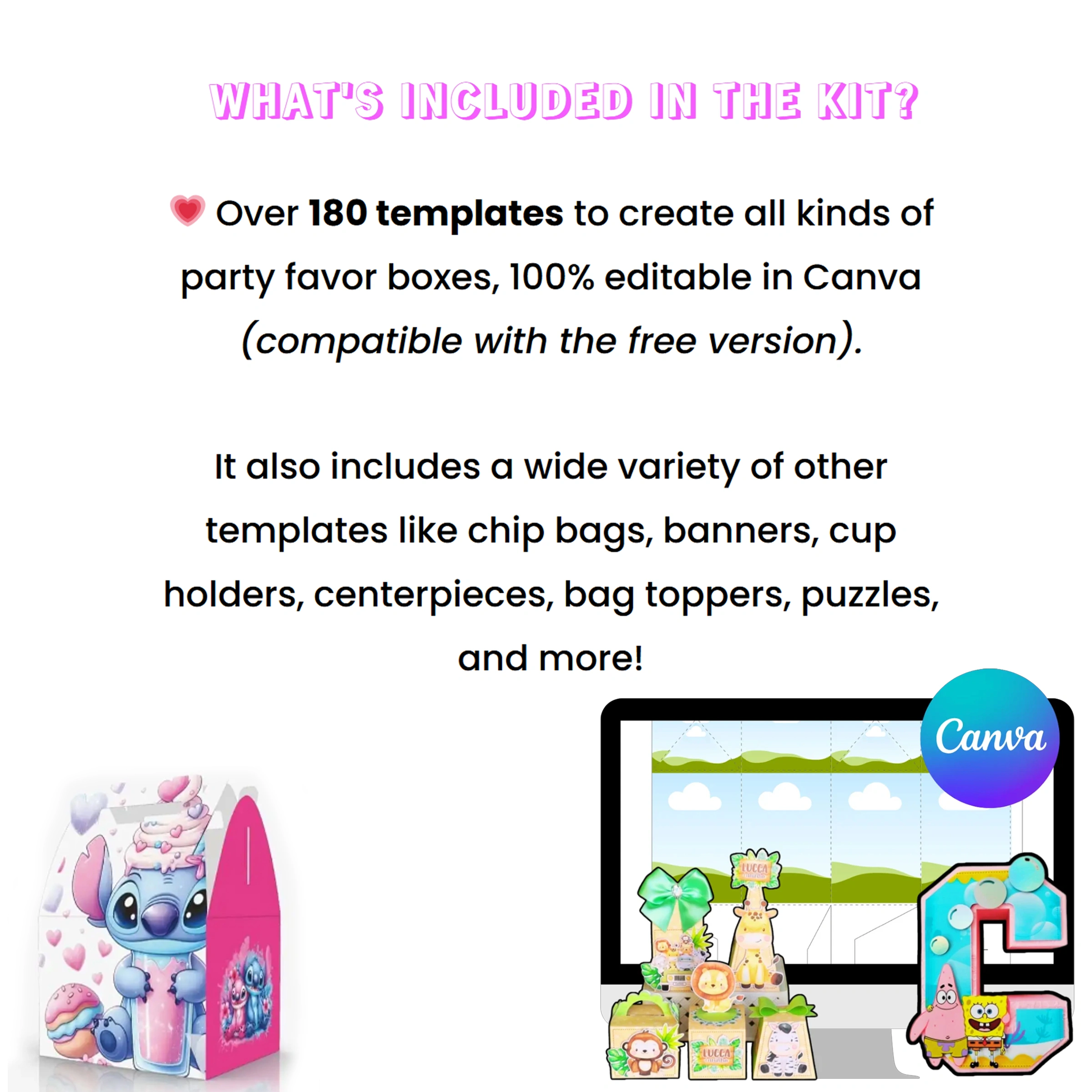 Ultimate Party Favor Printables Bundle | Canva Editable Easy Templates for Every Celebration - Image 2