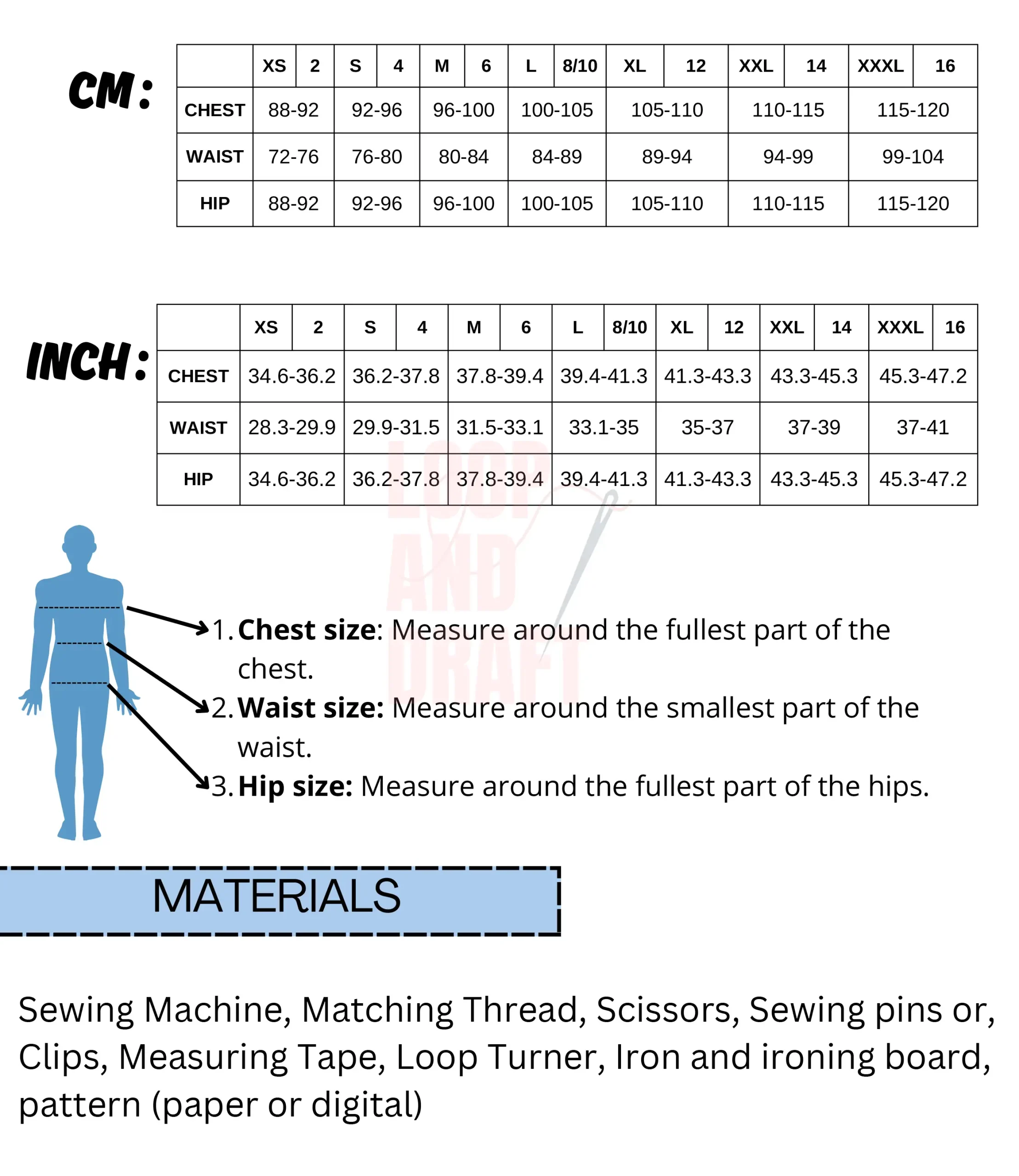 Men's Oversized Hoodie Sewing Pattern (XS-3XL) Beginner Friendly PDF - Image 6