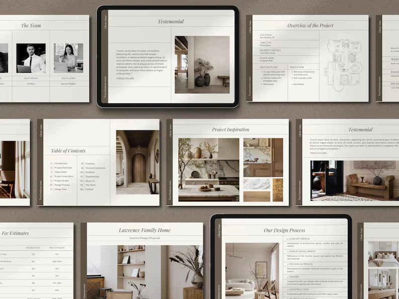 Interior Design Business Templates: Proposal, Presentation, FF&E Canva Templates - Image 4