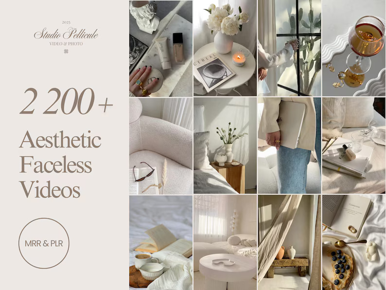 Mega Faceless & Luxury Aesthetic Reels Bundle – Video Templates Pack - Image 2