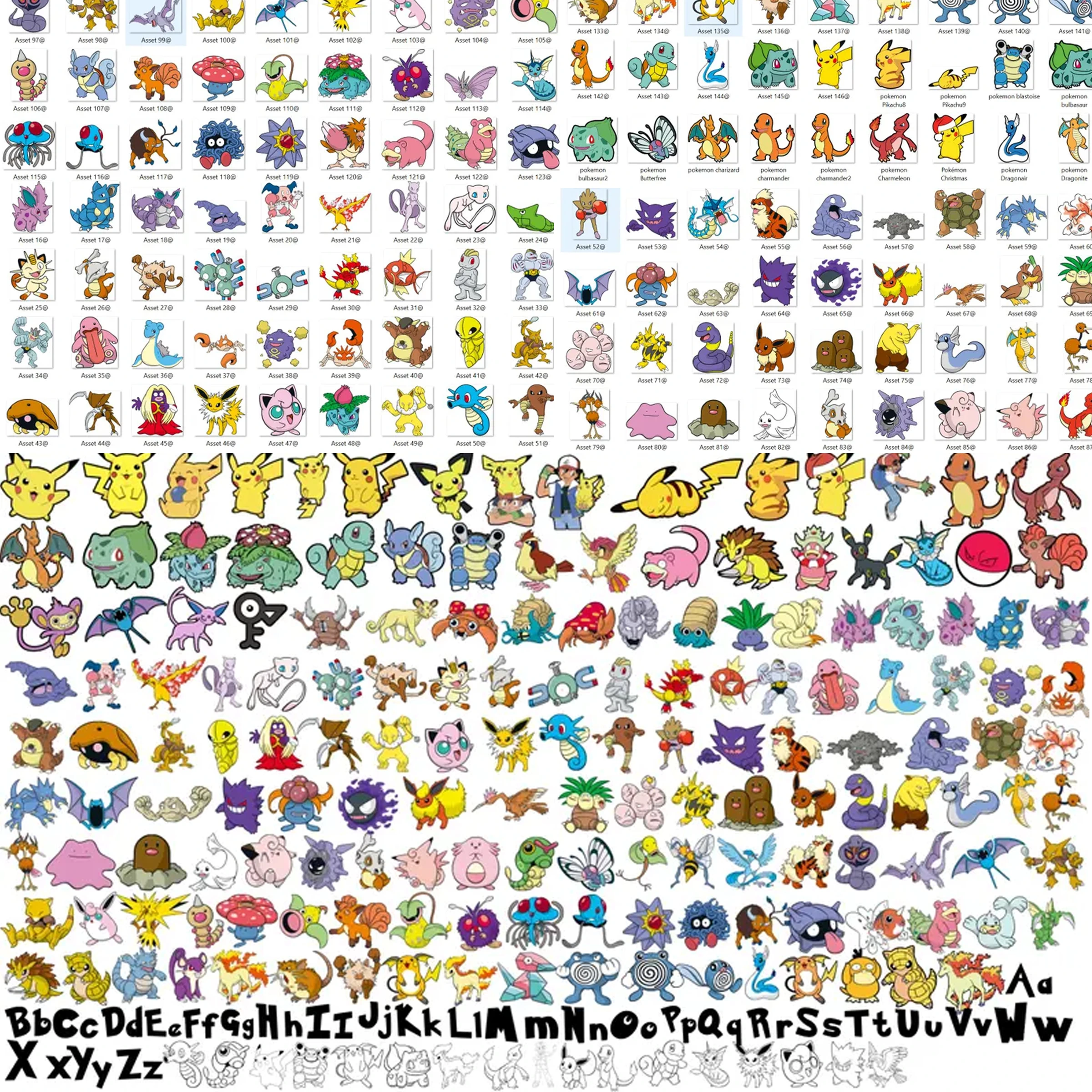1900+ Pokémon SVG Bundle | Mega PNG, Stickers & Digital Download - Image 3