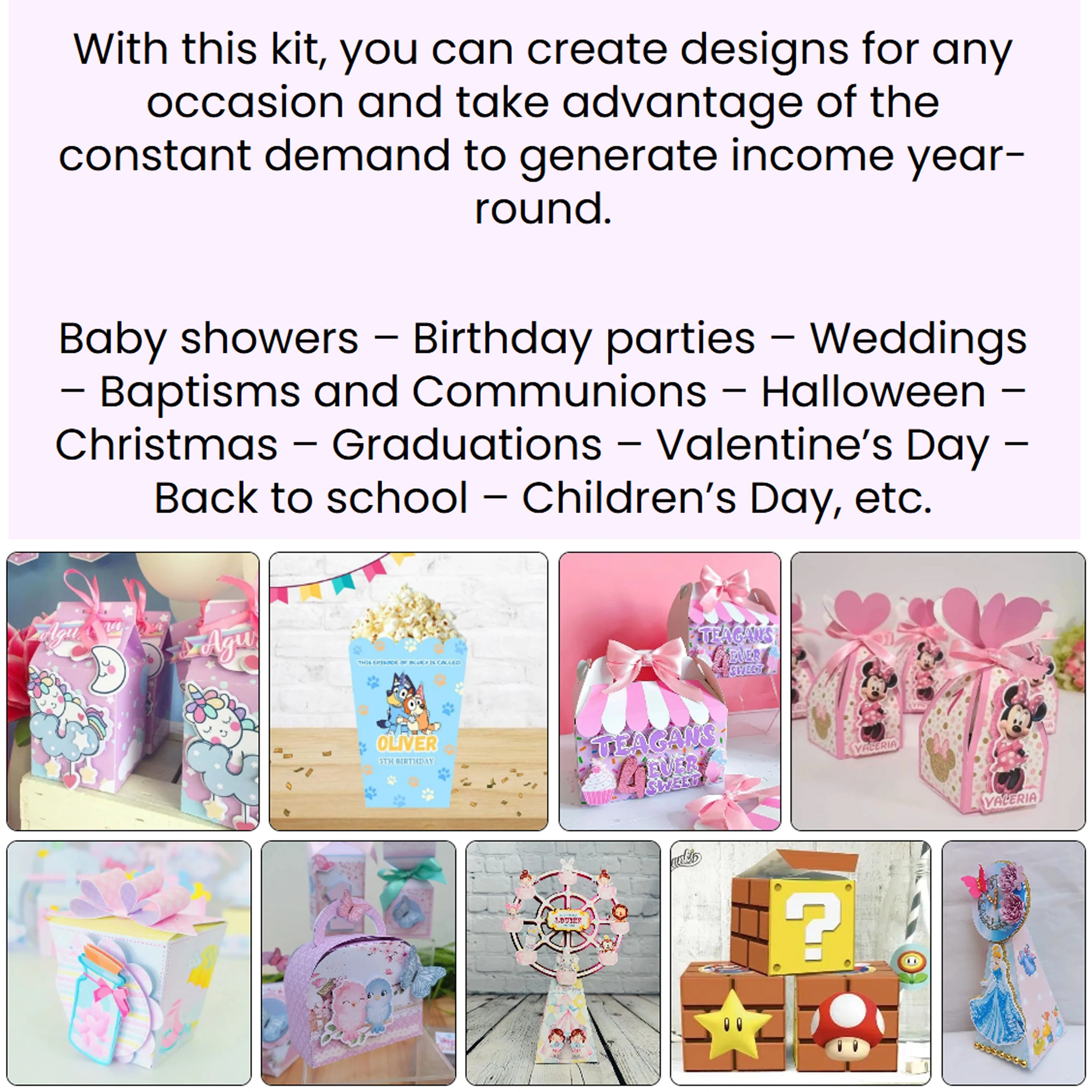 Ultimate Party Favor Printables Bundle | Canva Editable Easy Templates for Every Celebration - Image 4