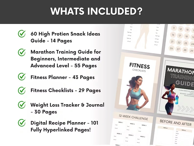 Ready to Resell Fitness Bundle, 250+ Page Health & Wellness Toolkit, June 2025 Version, PLR & MRR Canva Workout Planner - Image 3