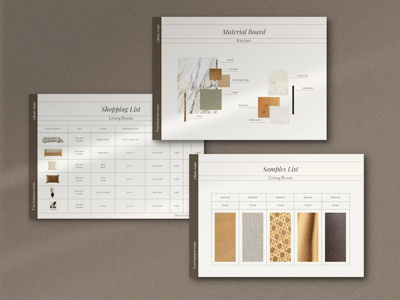 Interior Design Business Templates: Proposal, Presentation, FF&E Canva Templates - Image 6