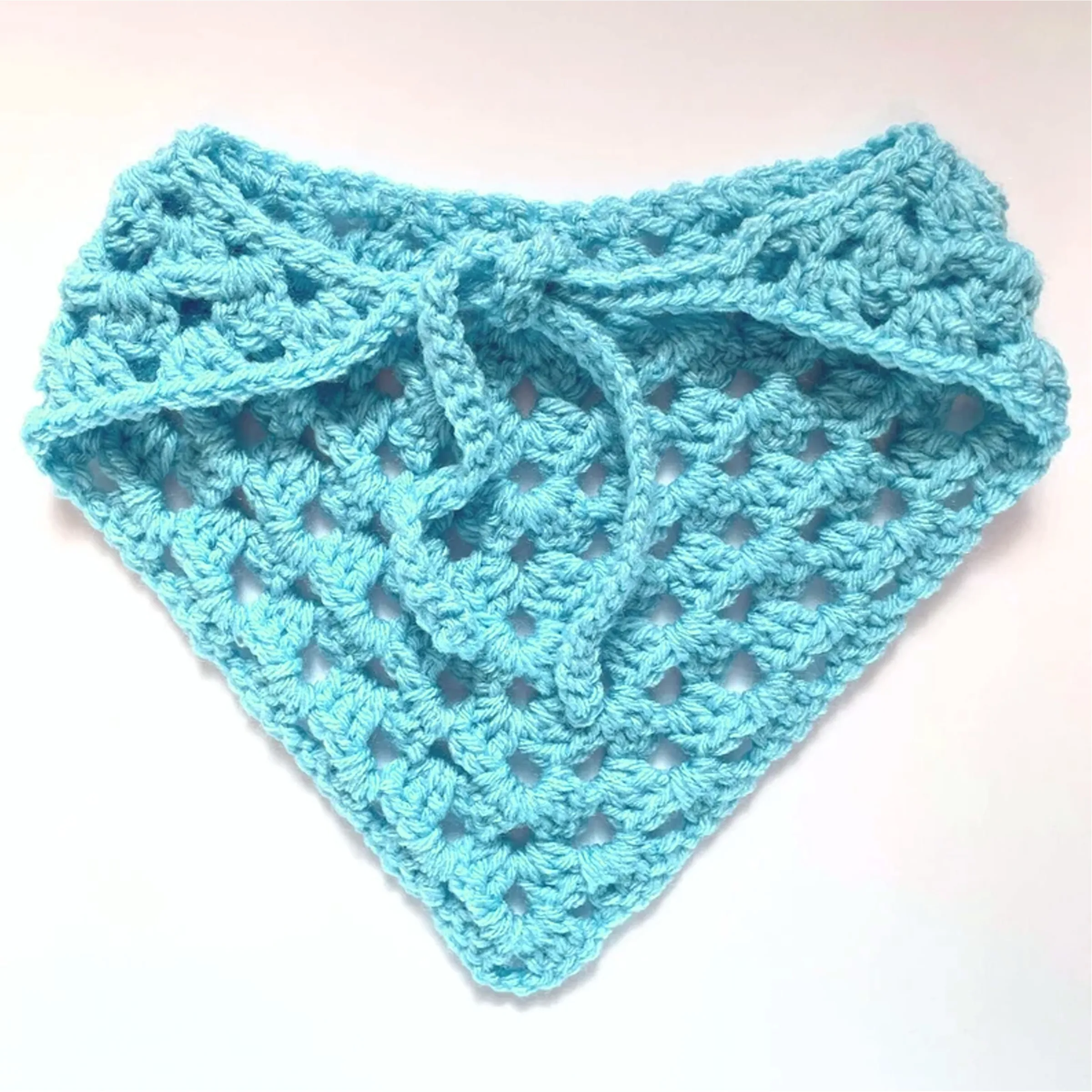 Easy Crochet Bandana Headband Pattern, Crochet Hair Scarf Kerchief Pattern PDF, Beginner Friendly Instant Digital Download - Image 7