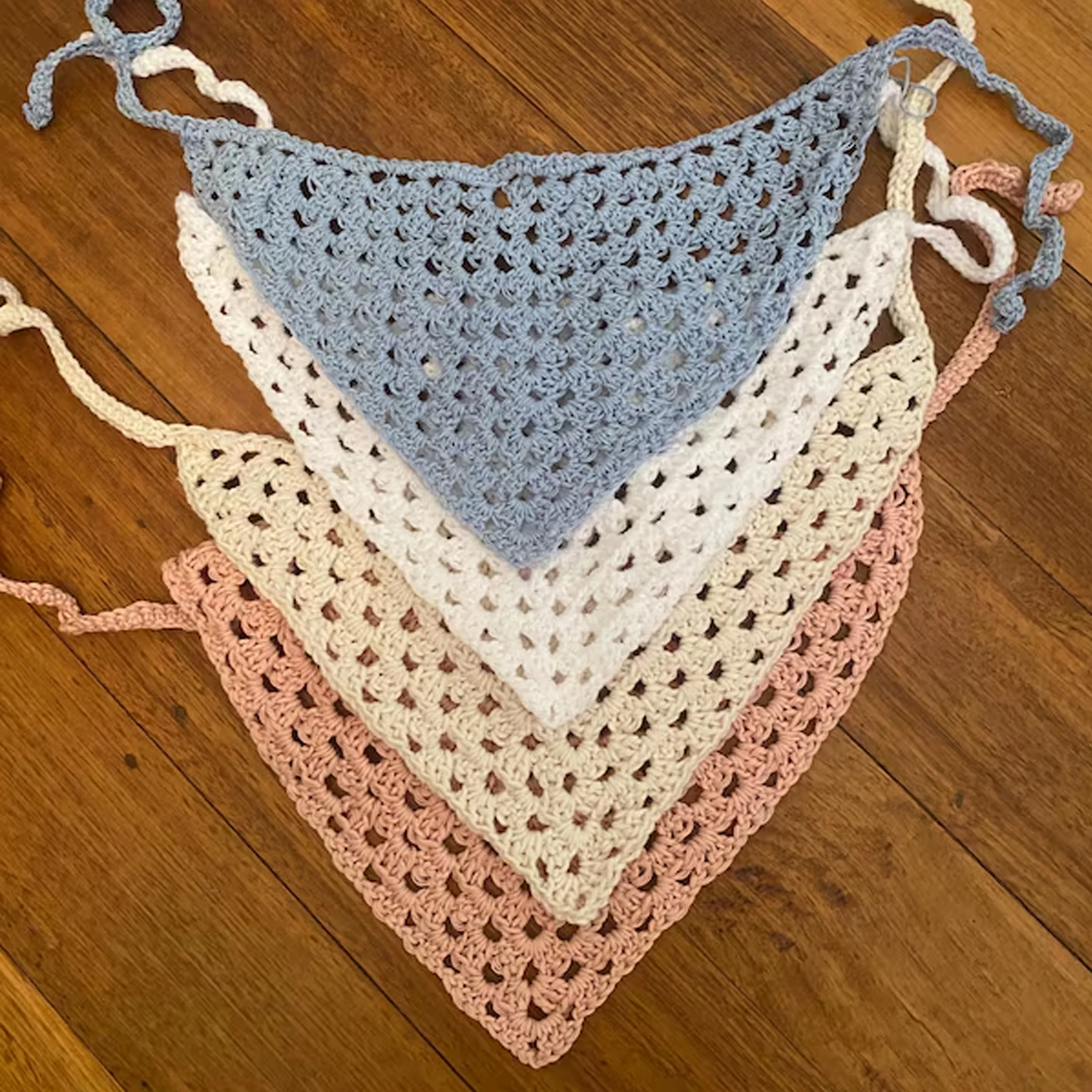 Easy Crochet Bandana Headband Pattern, Crochet Hair Scarf Kerchief Pattern PDF, Beginner Friendly Instant Digital Download - Image 5