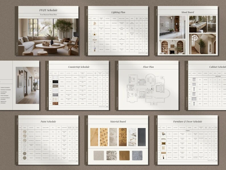 Interior Design Business Templates: Proposal, Presentation, FF&E Canva Templates - Image 8