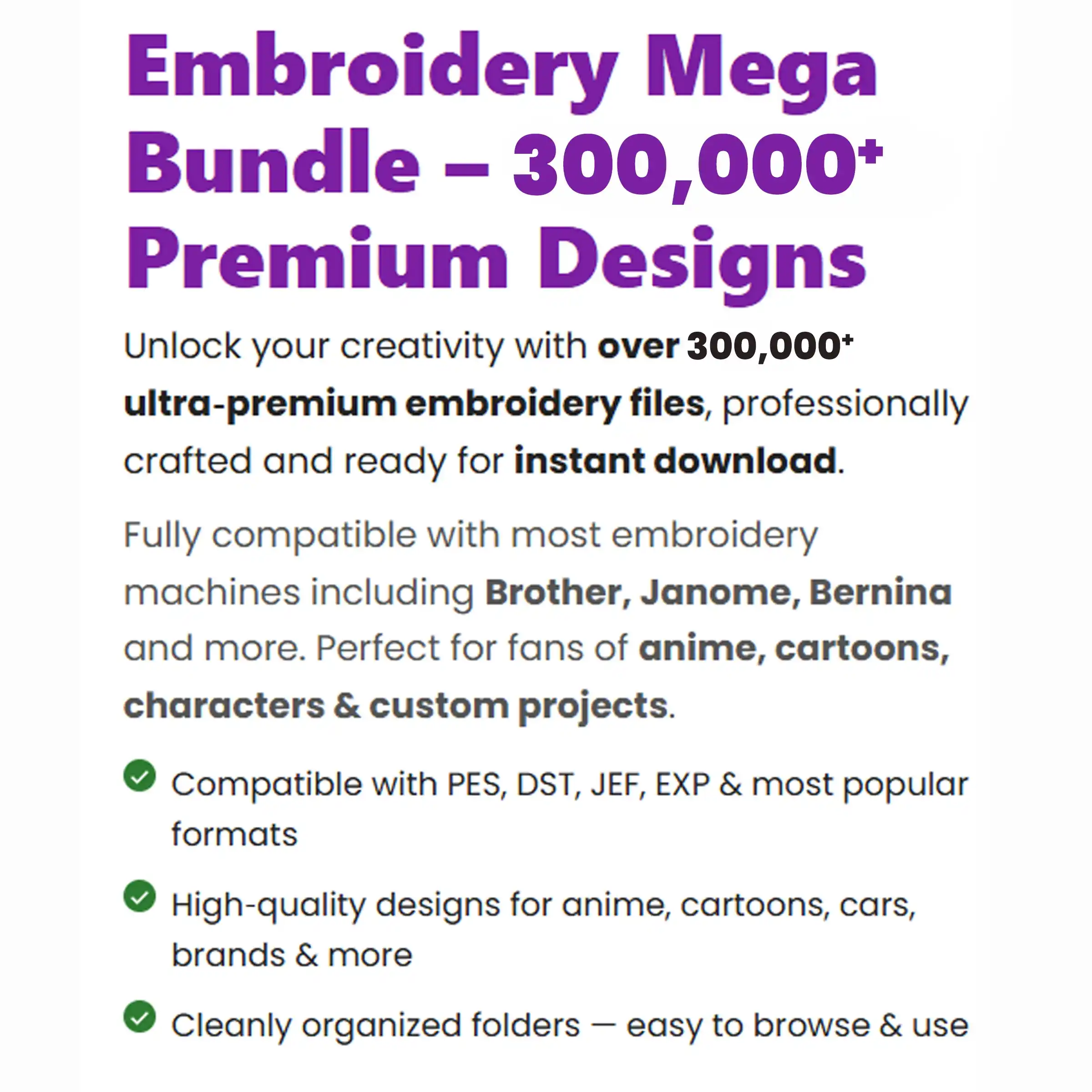 300k Mega Patch Embroidery Designs: Mega Bundle (Digital Download) - Image 11