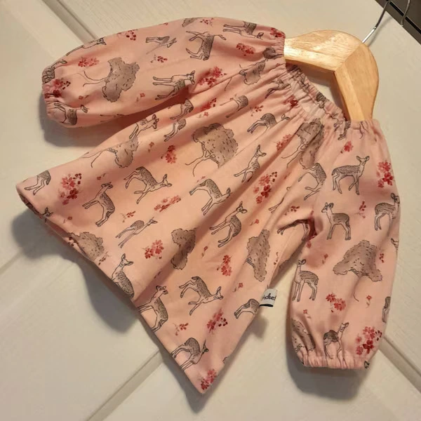 Balloon Sleeve Blouse Sewing Pattern: Baby and Toddler Sizes (PDF Pattern) - Image 3