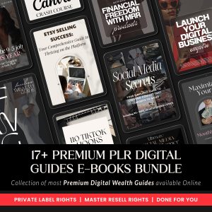 17+ Premium PLR Digital Guides & E-Books Bundle | Ready-to-Sell Business Resources