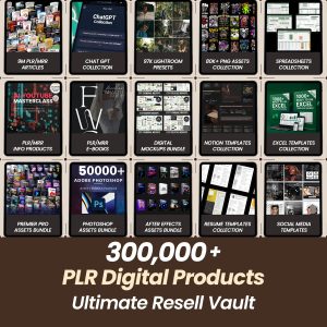 300,000+ PLR Digital Products Mega Bundle | Ultimate Resell & Passive Income Collection