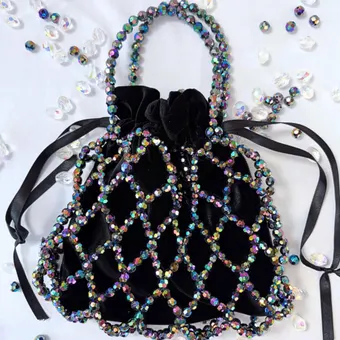 Crystal Beaded Bags Crafting Masterclass | DIY Beaded Bags & Handmade Purse Tutorial Bundle with 2 Step-by-Step PDF Guides - Image 11