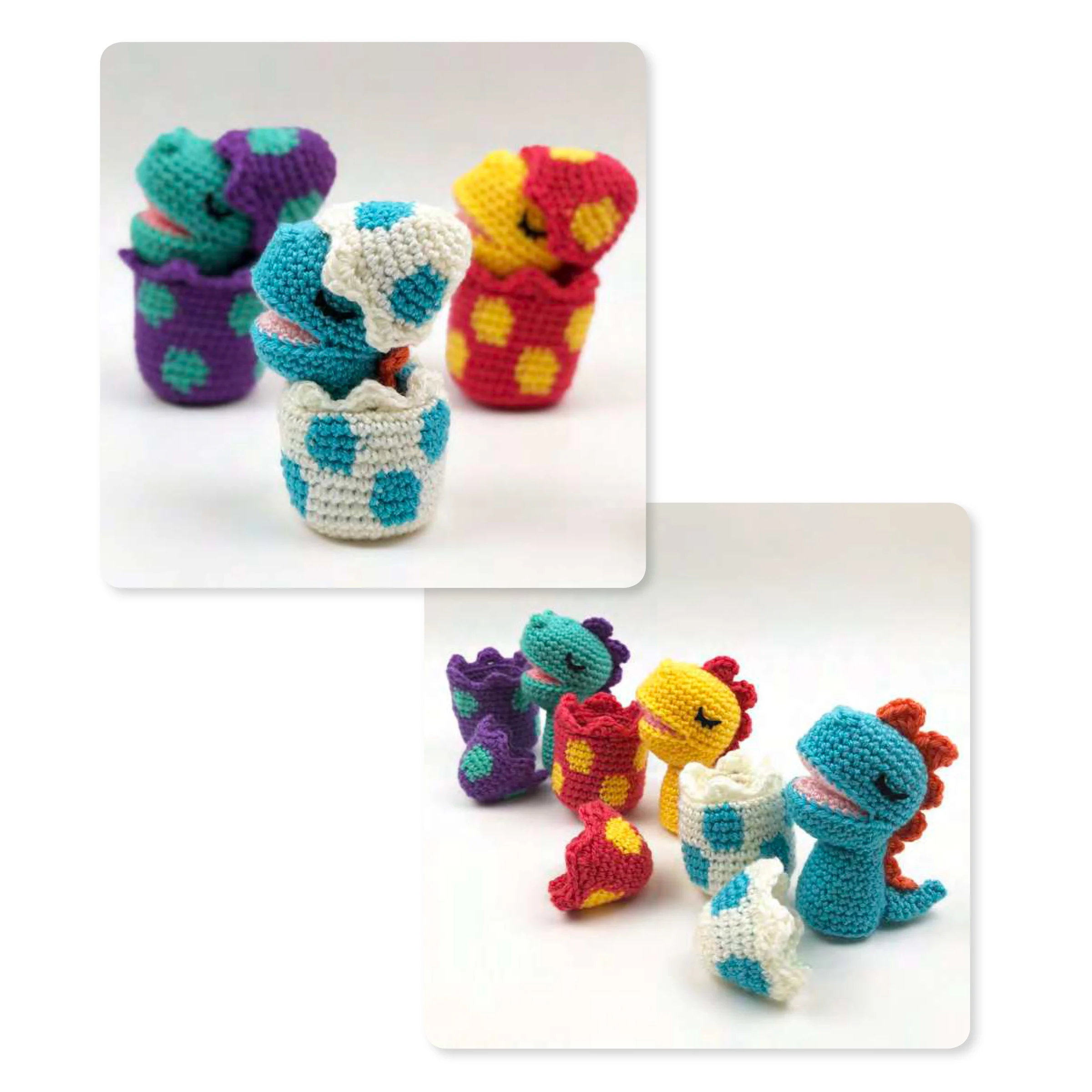 Amigurumi Baby Dinosaur Hatching Eggs - Image 2