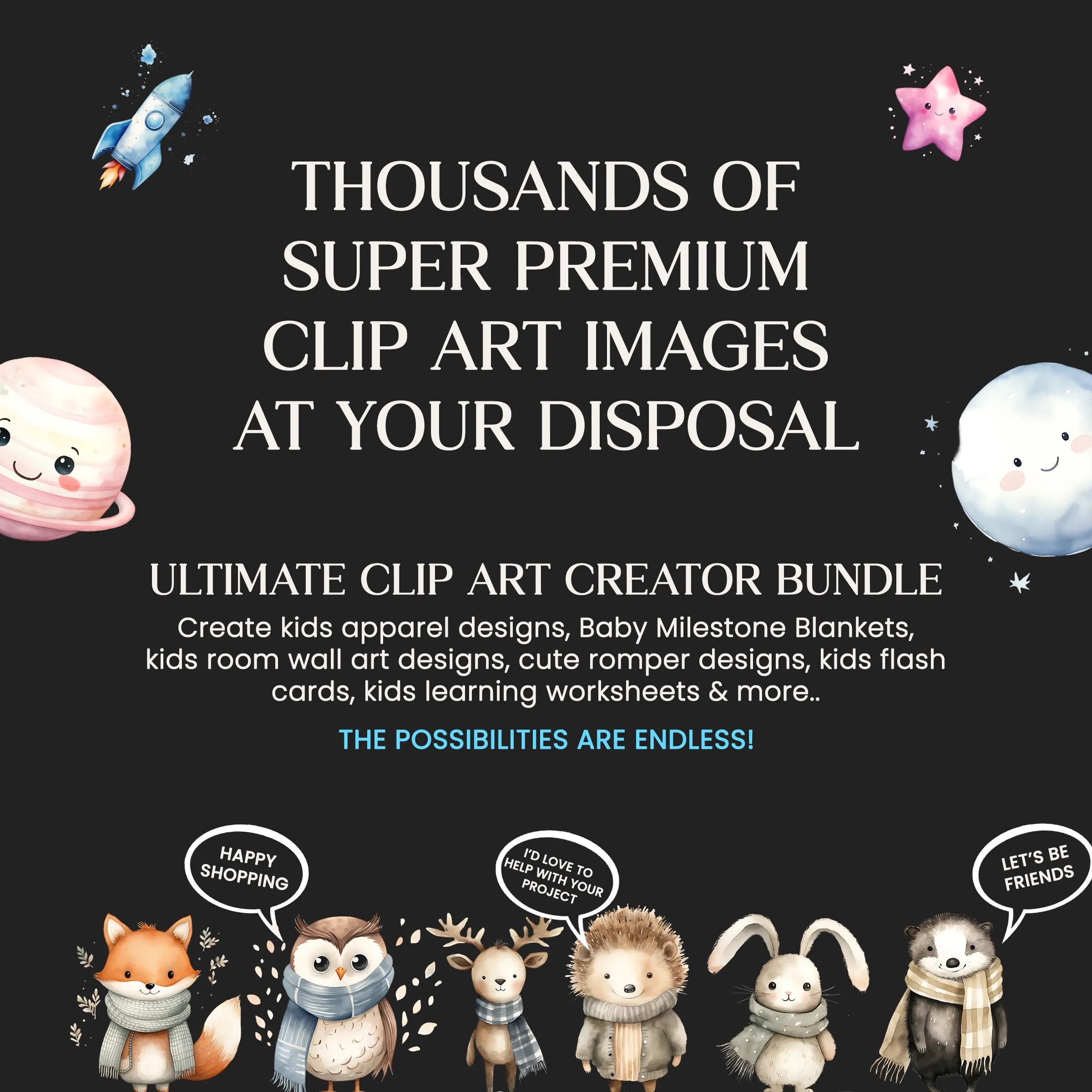 15,000+ Mega Clip Art Whole Shop Bundle | Ultimate Commercial Clip Art Bundle, Cricut Graphics & Printable Graphics Collection - Image 4