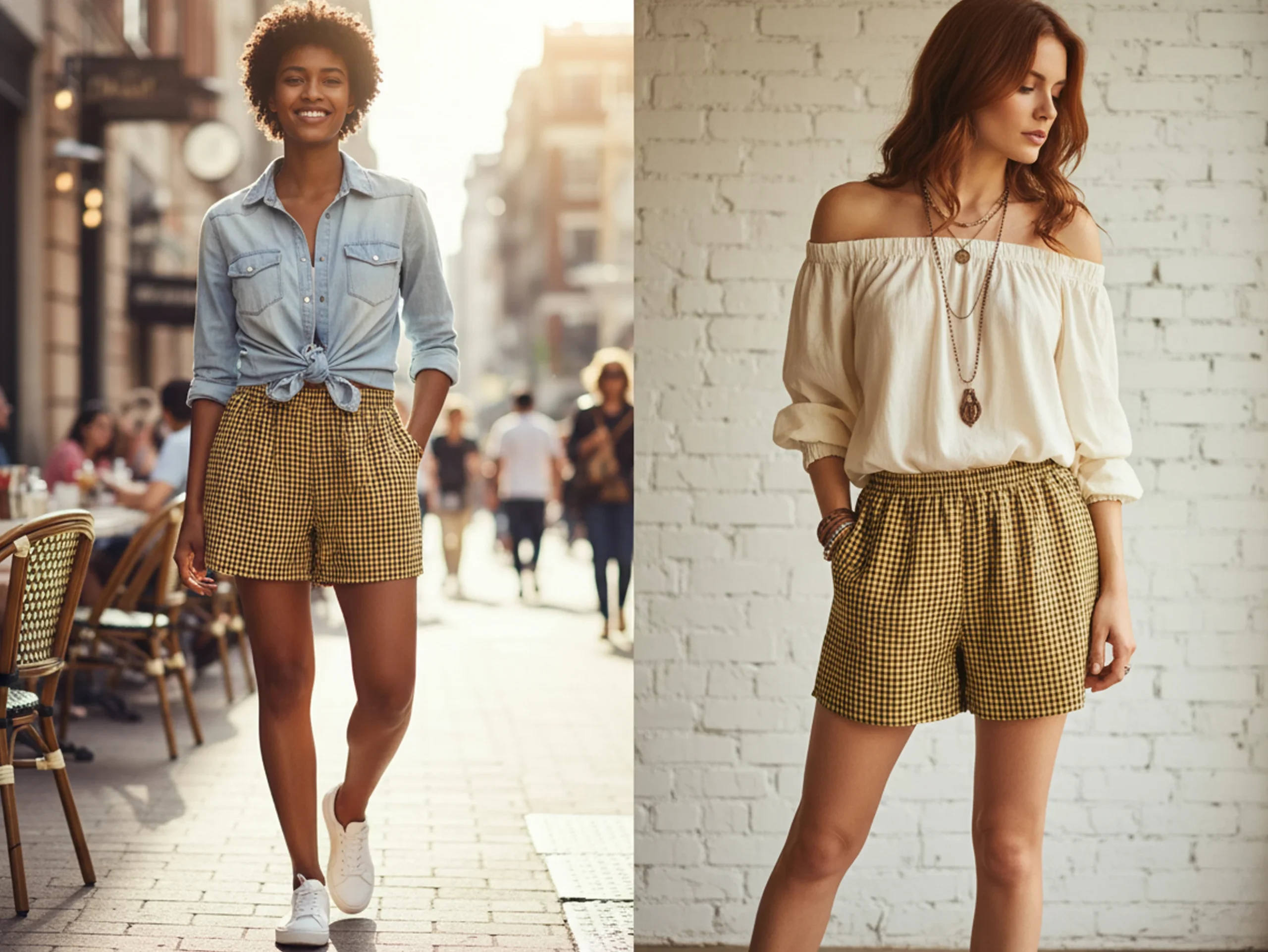 Women's Elastic Shorts Sewing Pattern, Pockets, Summer High Waist (XS-2XL) - Image 8