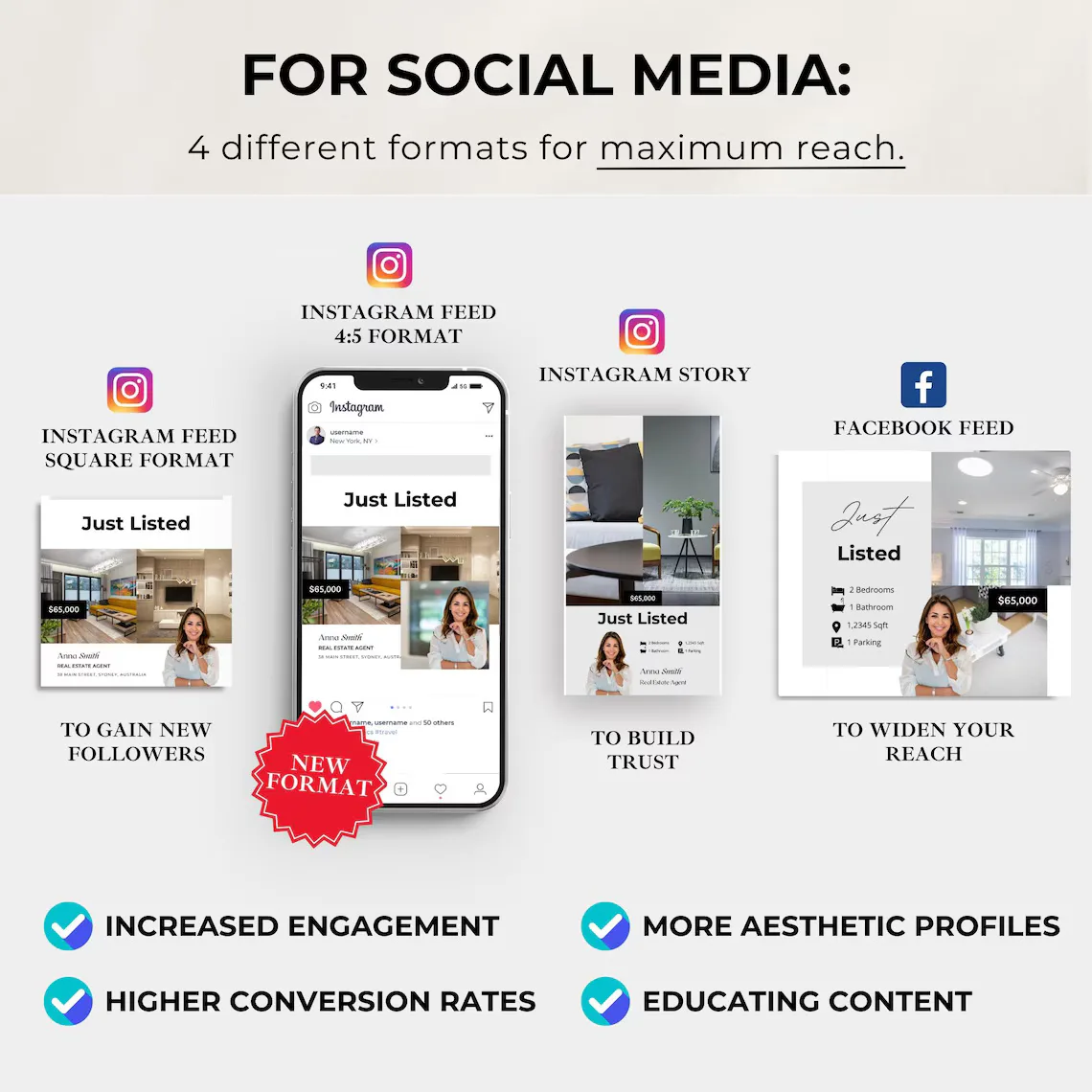 Real Estate Canva Template Bundle: Marketing & Social Media (Digital Download) - Image 10