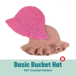 Beginner Crochet Bucket Hat Pattern: Customizable Summer Style (PDF Download)
