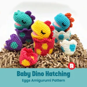 Amigurumi Baby Dinosaur Hatching Eggs