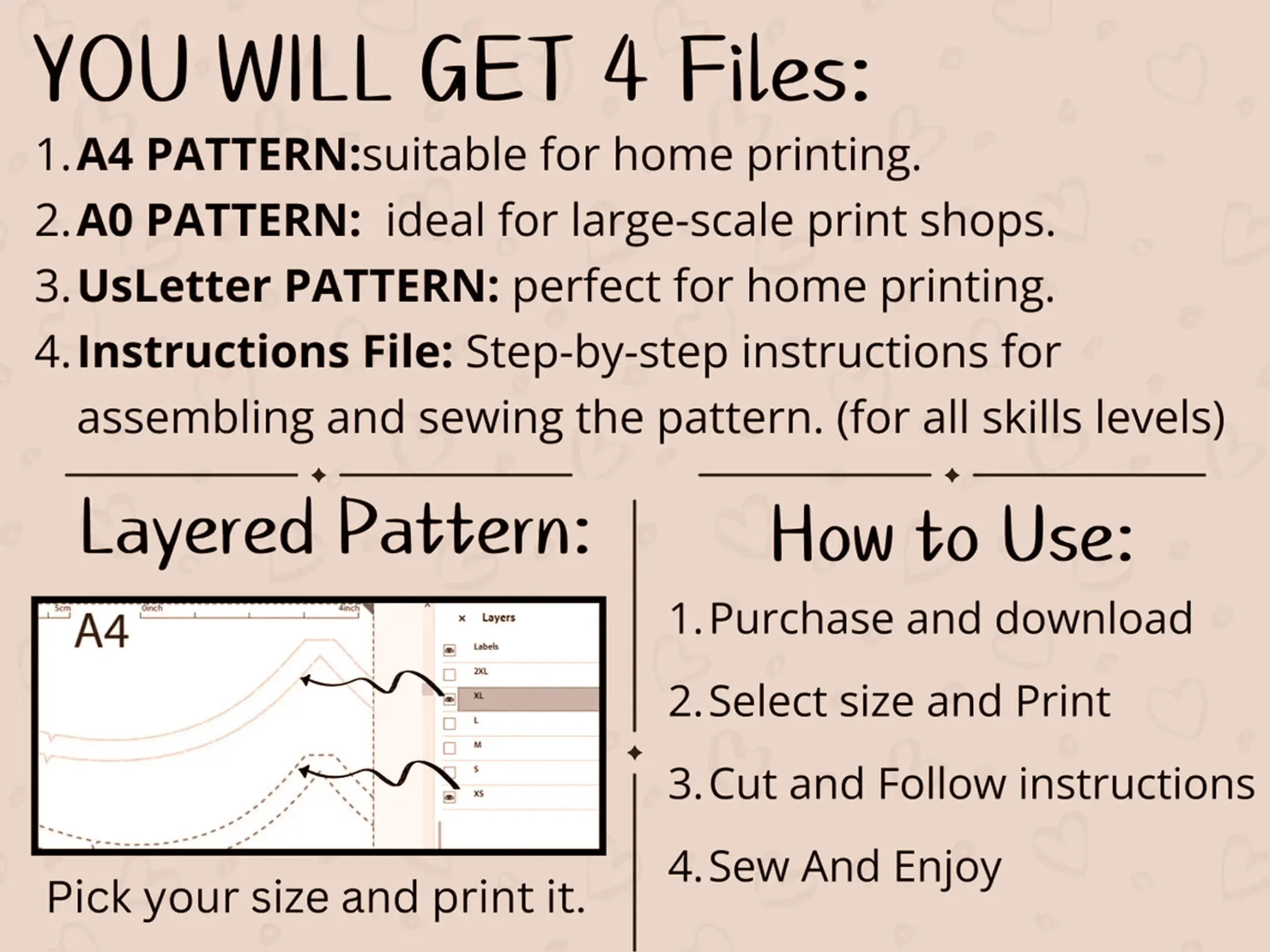 Easy Mini Skirt Pattern, High Waisted Beginner Sewing (XS-2XL) (PDF Download) - Image 9