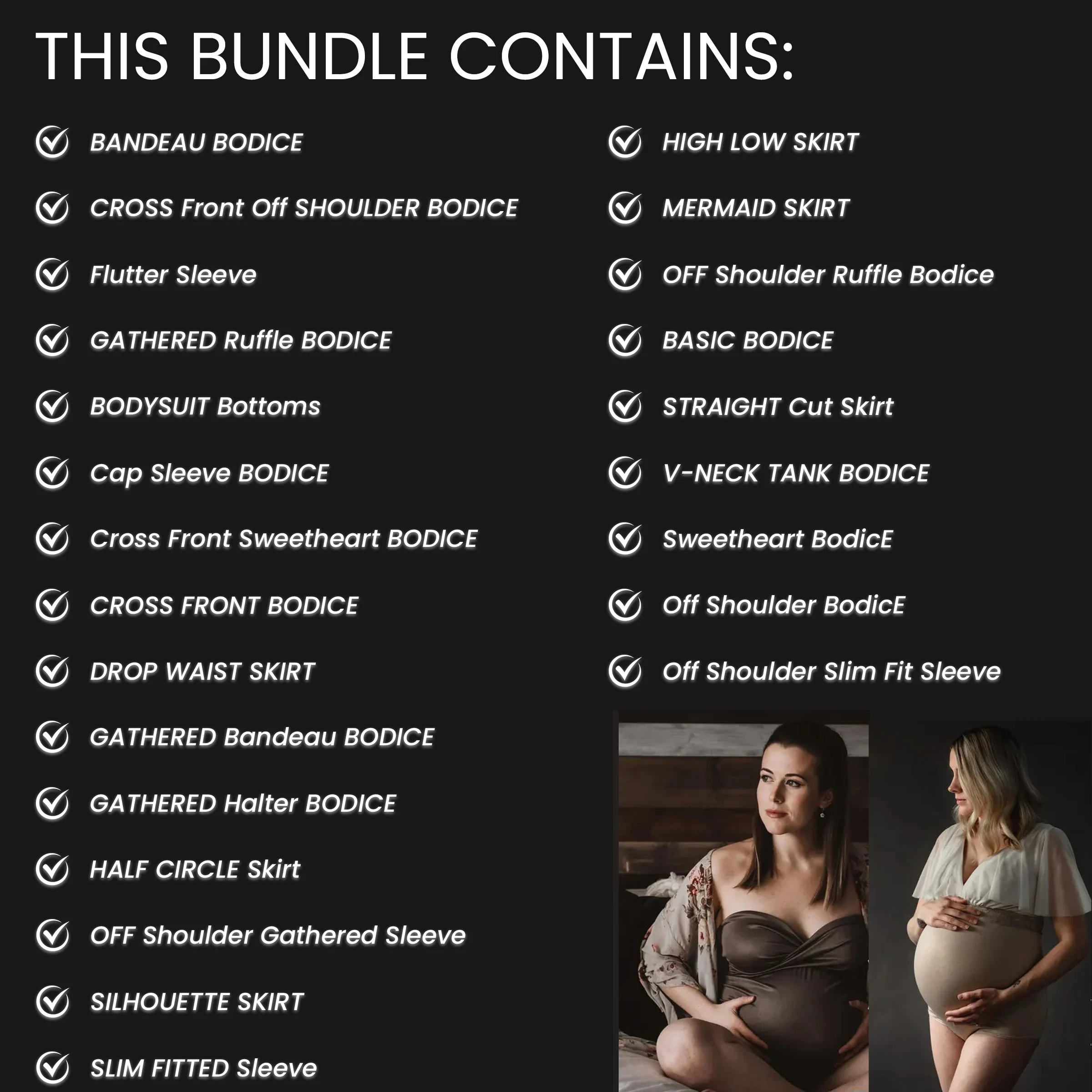 25+ Maternity Sewing Patterns Bundle, Premium PDF Pregnancy Gowns, Easy Maternity Dress Pattern, Photoshoot & Baby Shower DIY - Image 3