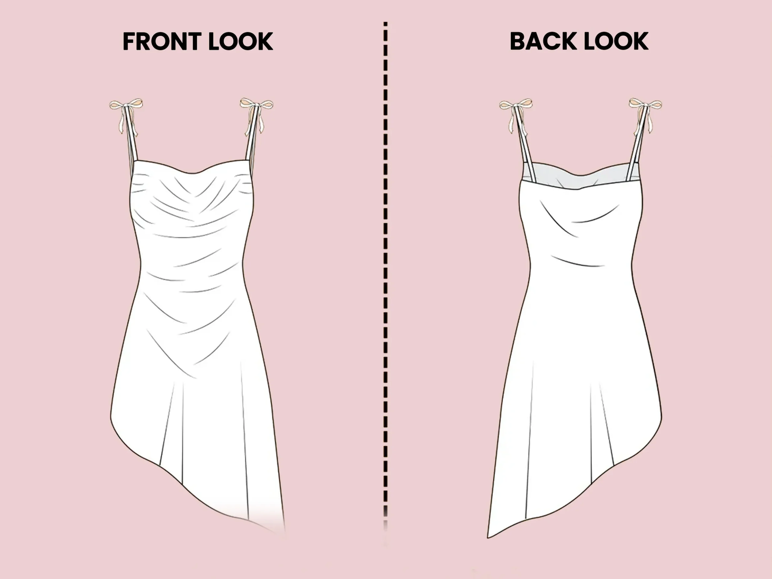 Satin Cowl Neck Slip Dress Sewing Pattern: Backless Evening Gown (PDF Patterns) - Image 6