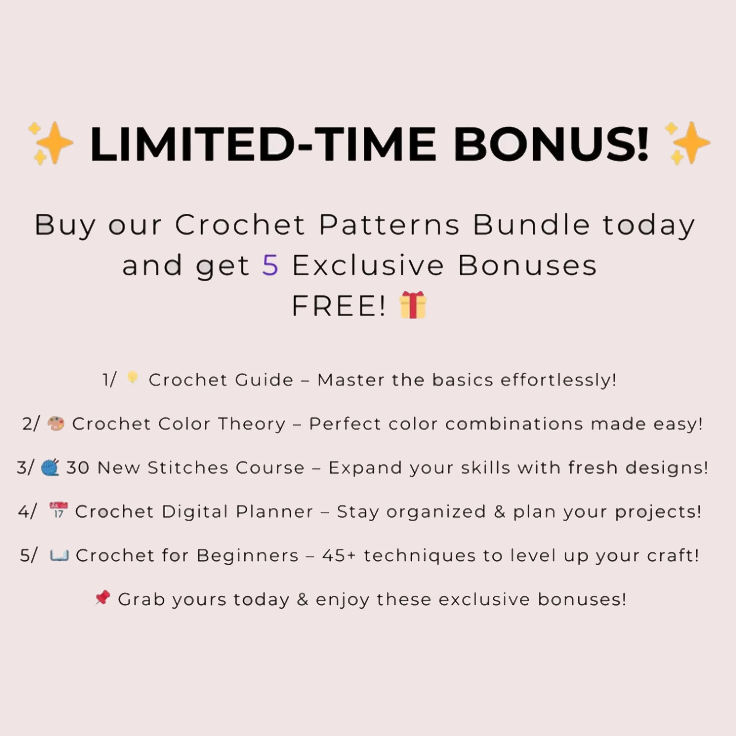 800 Crochet Flower Patterns Mega Bundle | Roses, Tulips, Daisies & More | Beginner Friendly | Instant PDF Digital Download - Image 8