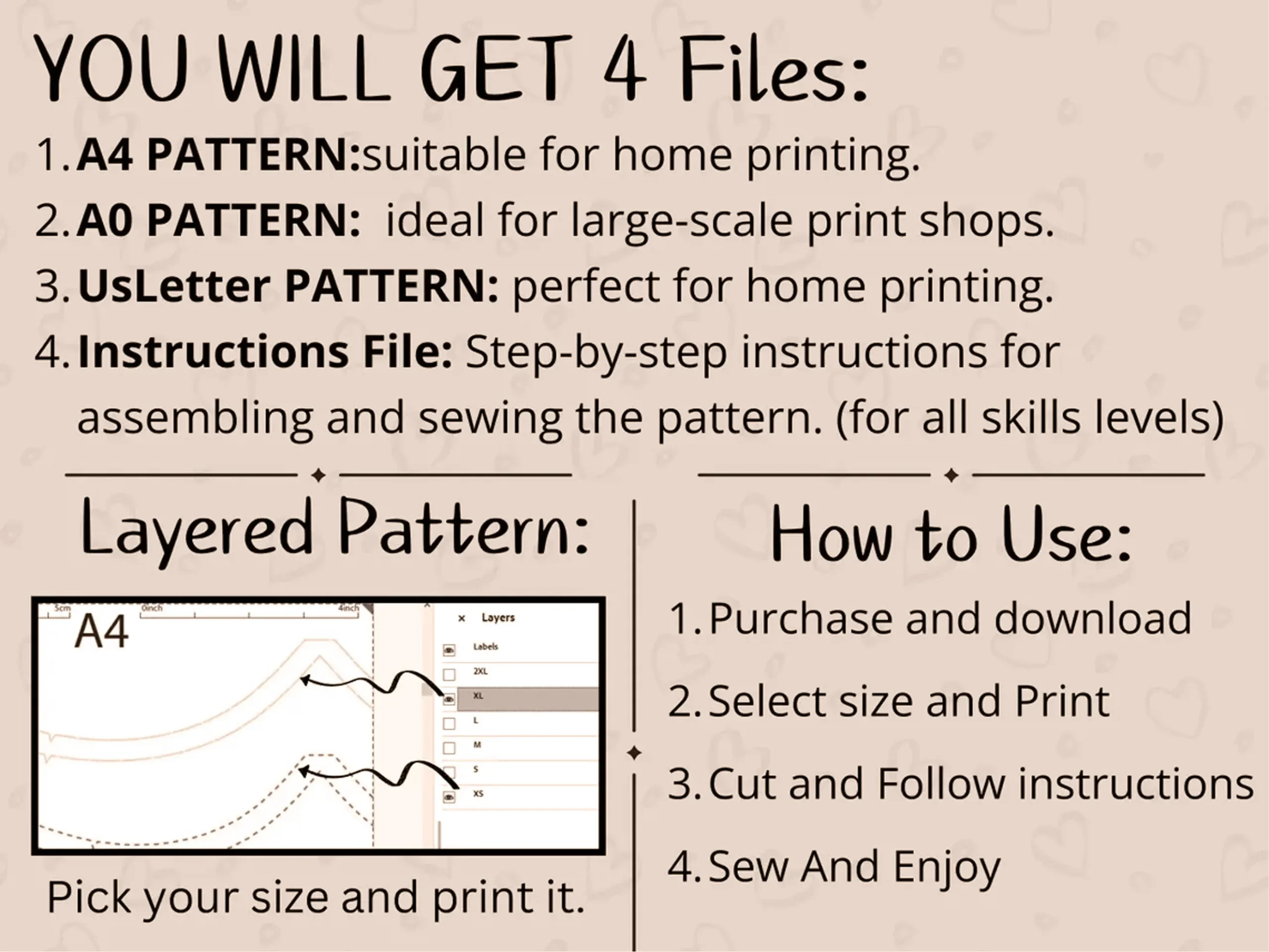 Beginner Wide Leg Palazzo Pants Sewing Pattern (XS-3XL) - Image 9