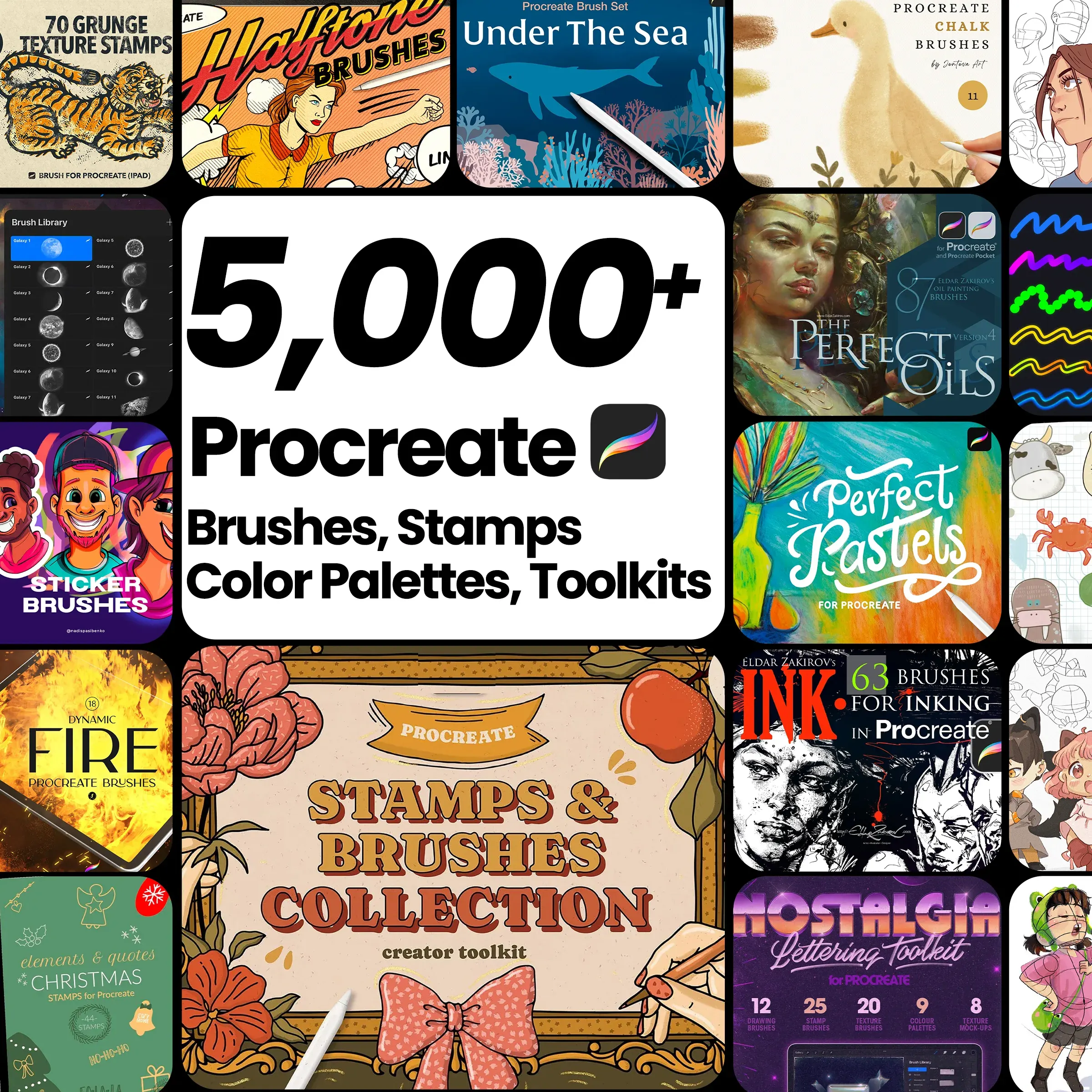 Procreate Brushes Bundle – Digital Art Collection