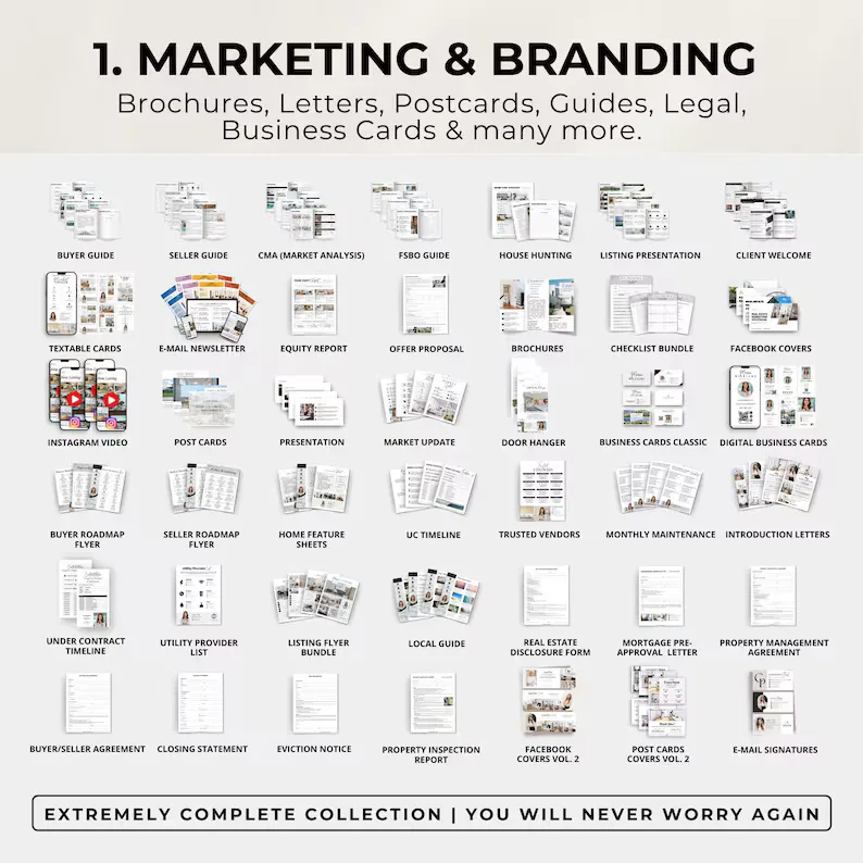 Real Estate Canva Template Bundle: Marketing & Social Media (Digital Download) - Image 2