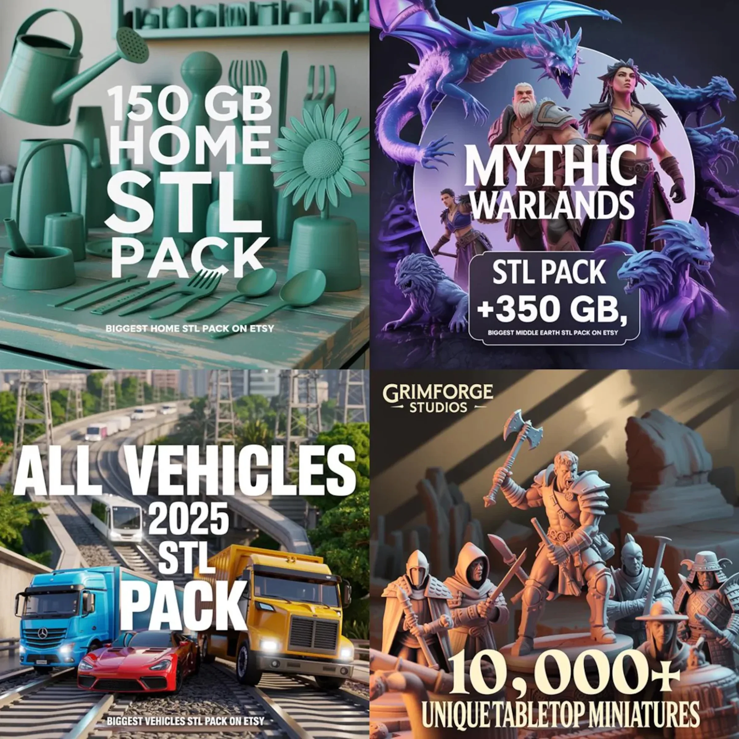 Ultimate 3D Print STL Files, 450,000+ Models, Allin one STL pack - Image 4
