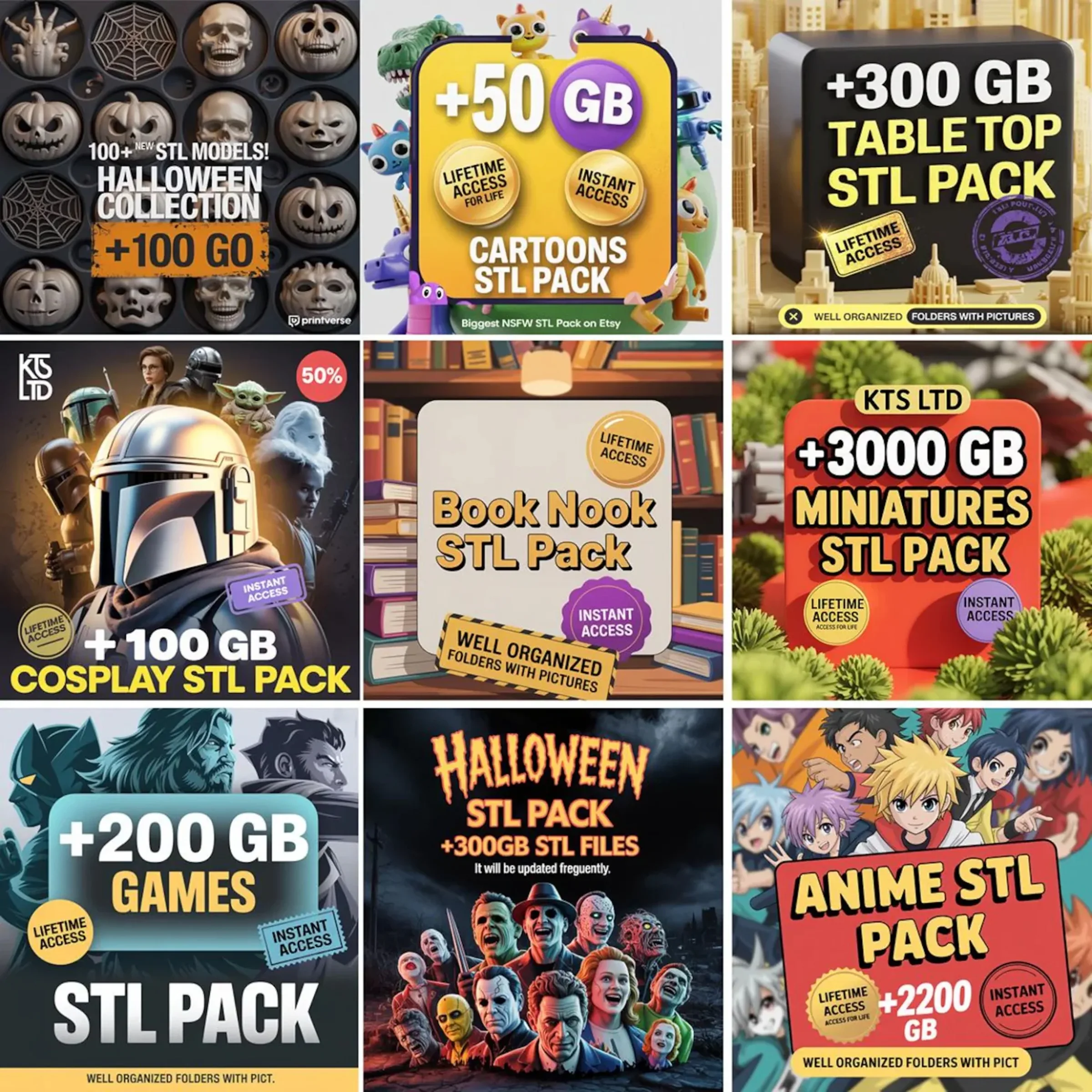 Ultimate 3D Print STL Files, 450,000+ Models, Allin one STL pack - Image 6