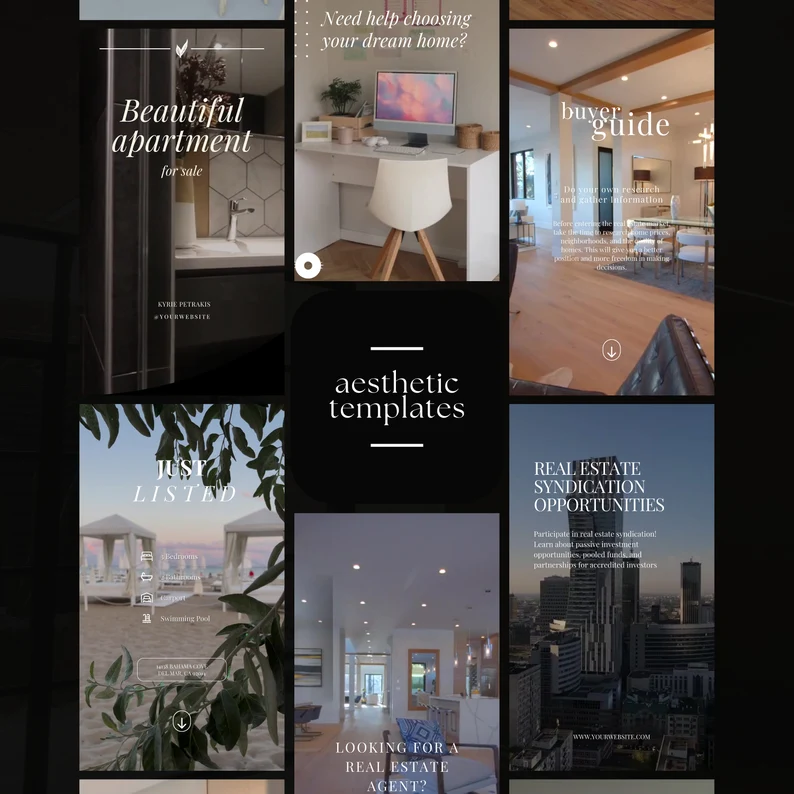 Ultimate PLR 100 Real Estate Video Reels, Editable Canva Template, Commercial Use Instagram Reels TikTok Shorts, Luxury Property Marketing DIY - Image 6