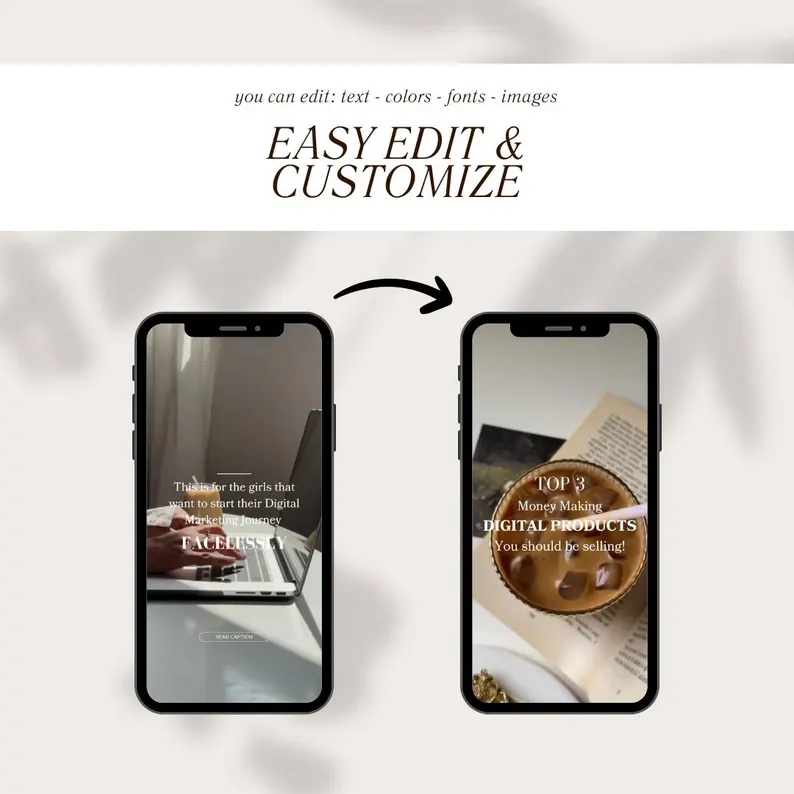 Ultimate PLR 350 Faceless Reels, Editable Canva Template, Commercial Use Instagram Reels TikTok Shorts, Aesthetic Master Resell Rights Video Library DIY - Image 5